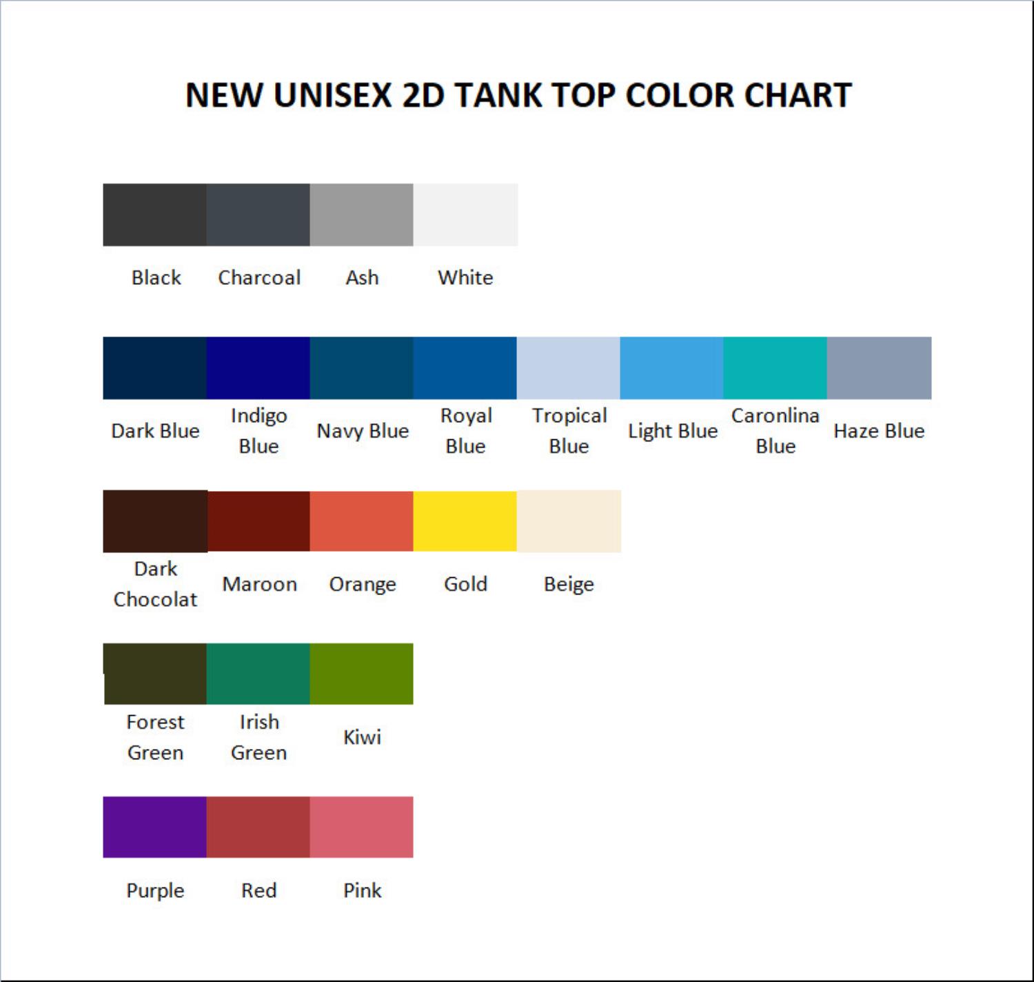 tank top color chart - Overwatch UK Store