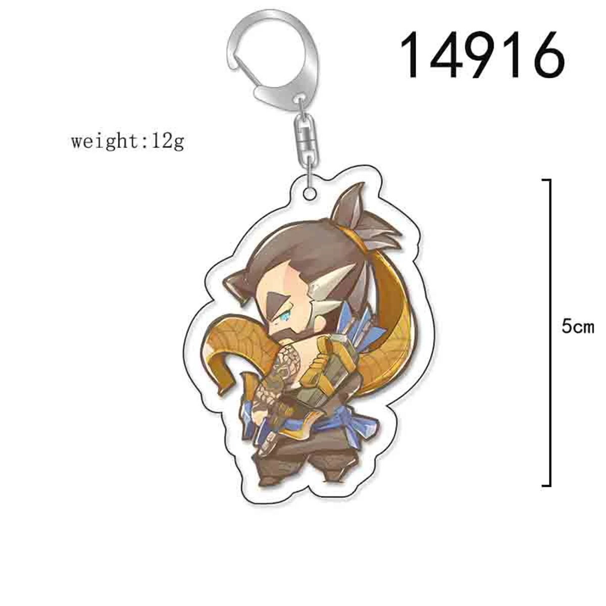 Overwatch Cute Cartoon Character Acrylic Keychain - Image 2